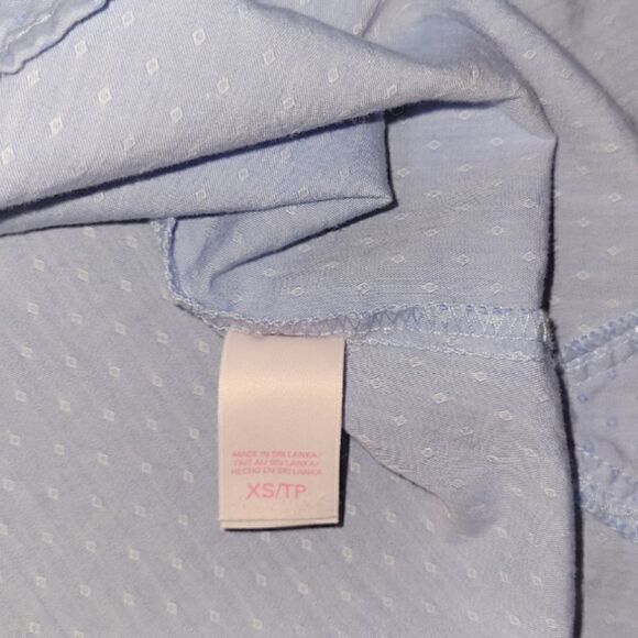 Victoria's Secret Blue Button Down/Up Longsleeve Nightgown Pajam Night Shirt XS - Picture 7 of 11
